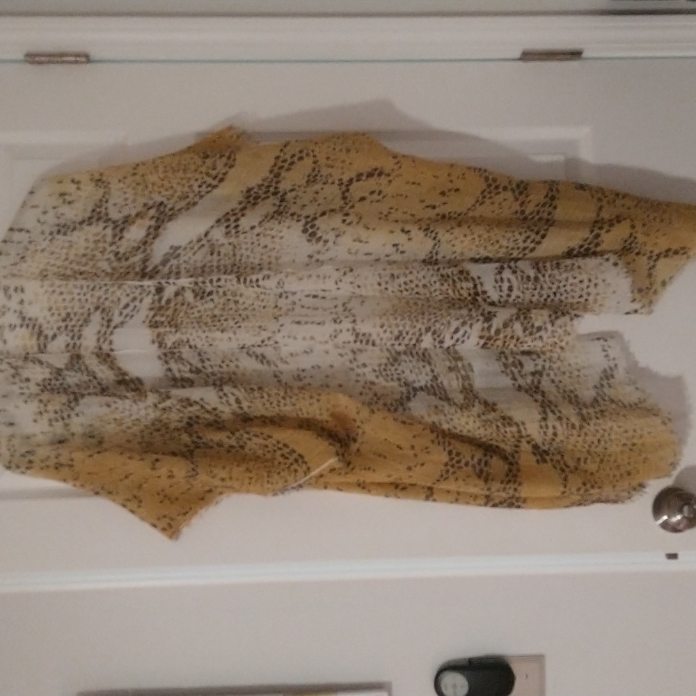 Leopard print caftan